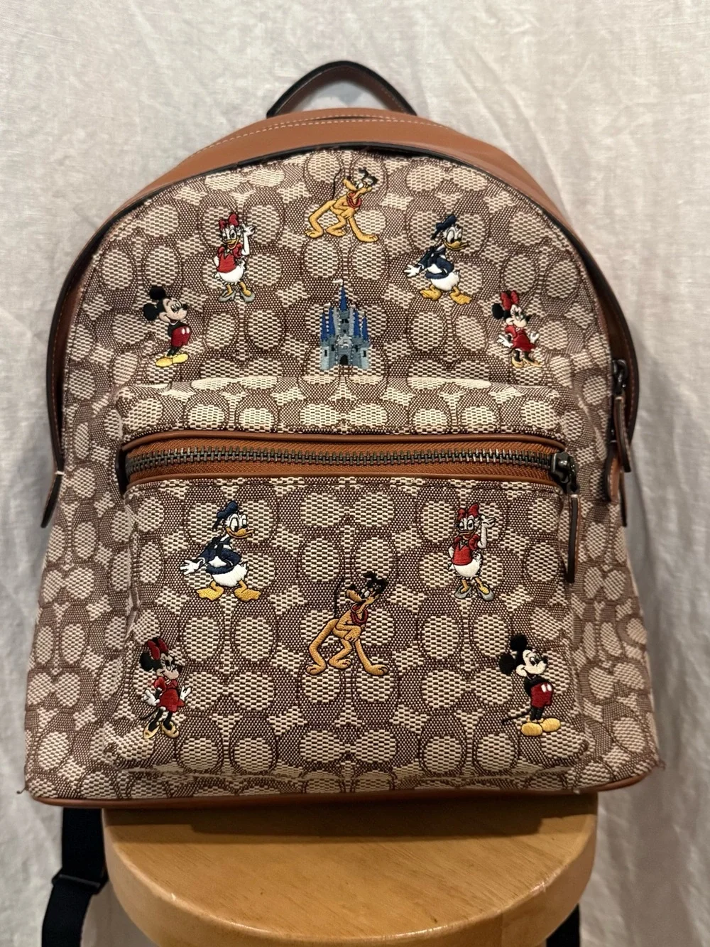 Coach X Disney Mickey & Friends Charter Backpack WDW 50th Anniversary